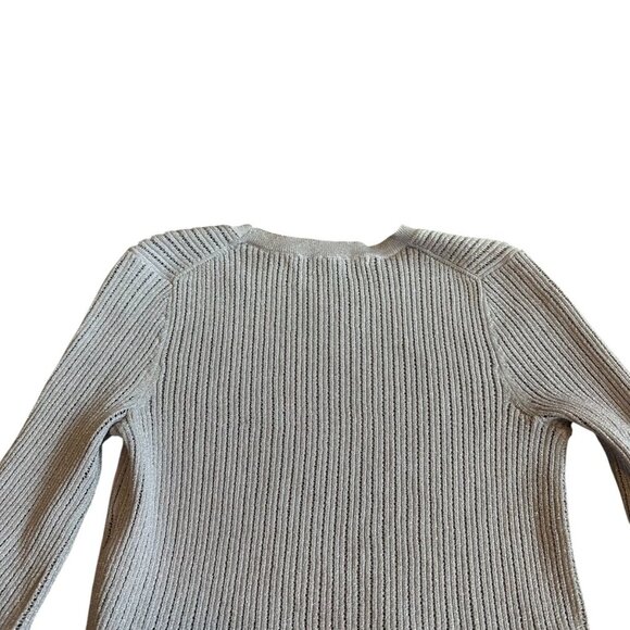 Veronica Beard Kaley Mixed Media Layered Sweater Shirt Metallic Size XS Women's - Picture 9 of 12